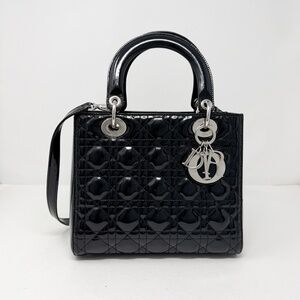 Christian Dior Medium Patent Lady Dior Bag